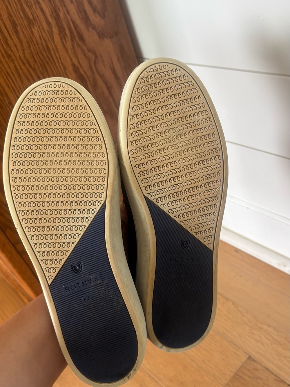 ROTHYS Black Slip-On Sneakers with White Sole - Picture 5 of 5